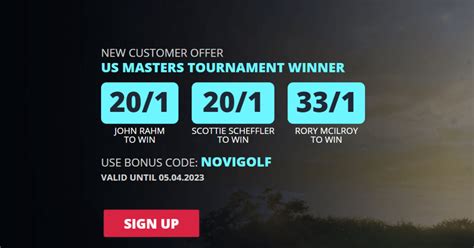 masters betting promo